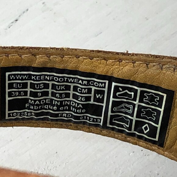 Keen Women's 9 Lana Brown Leather Open Toe Criss Cross Slingback Sandals FAIR - Picture 13 of 14